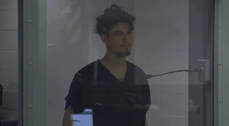Jose Gutierrez appears in court via video link