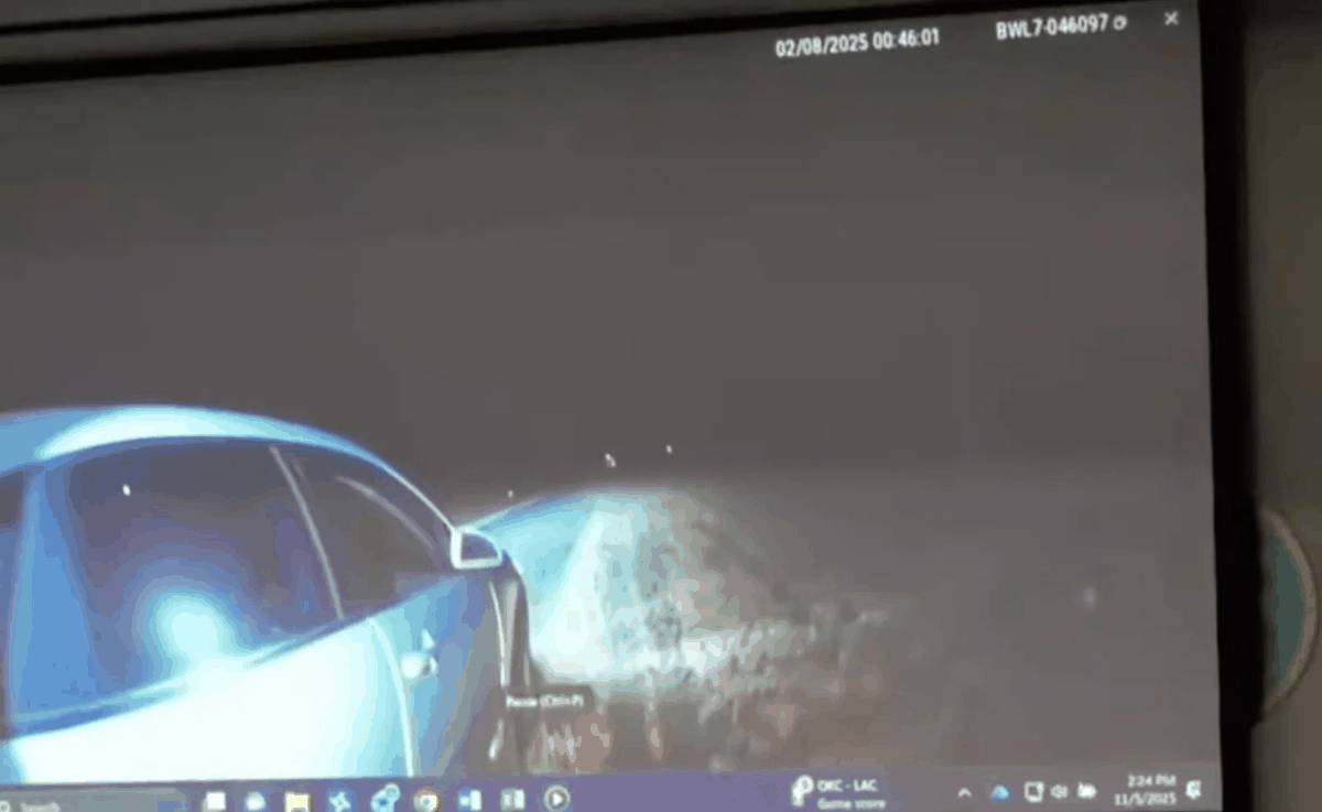Body cam footage from Officer Salinas showing traffic stop at night