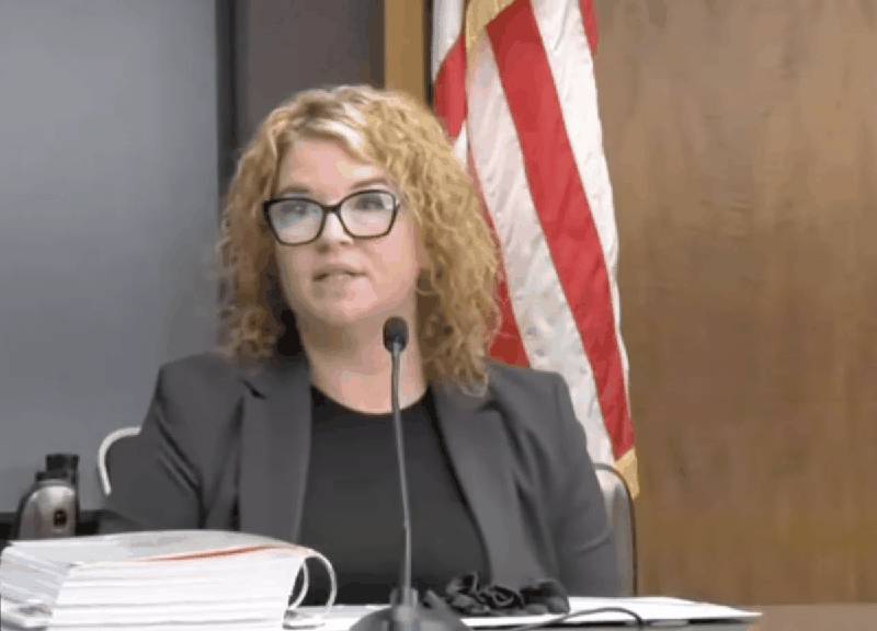 CSI Racheal Martin on the stand