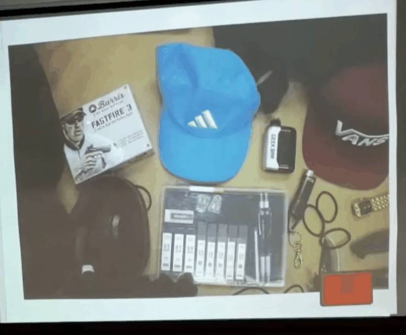 Personal effects recovered