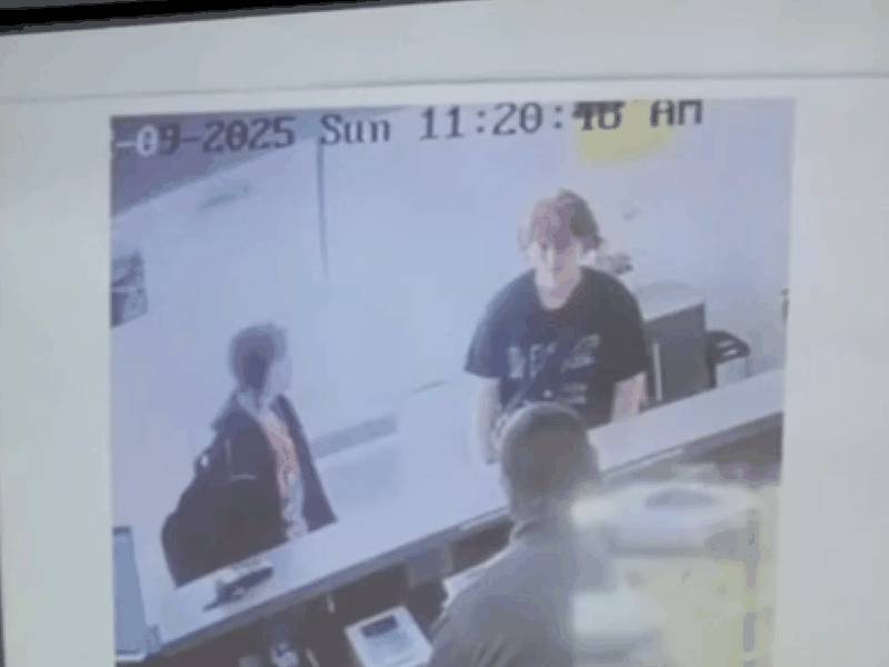 Motel 6 surveillance footage showing both teens