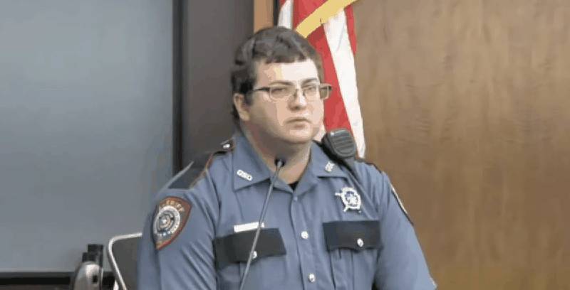 Deputy Raymond Tyler testifying