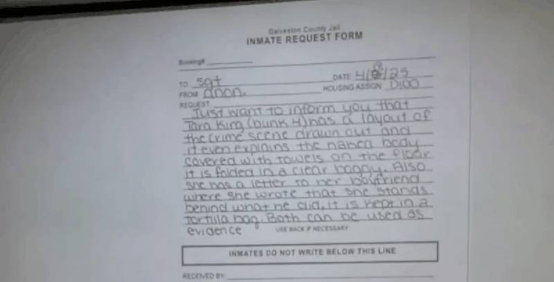 Anonymous inmate request form