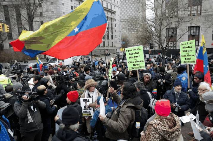 Protesters outside Manhattan courthouse