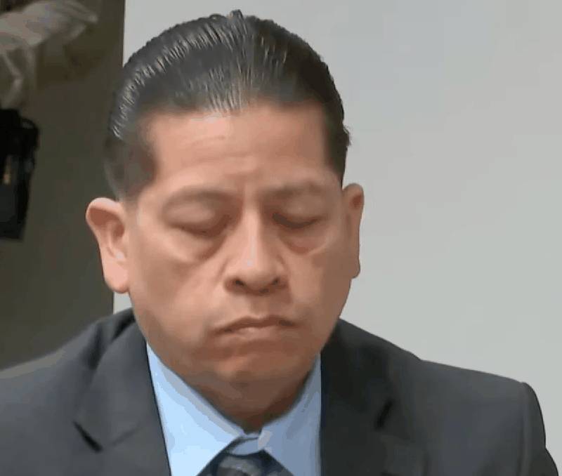 Adrian Gonzales with eyes closed