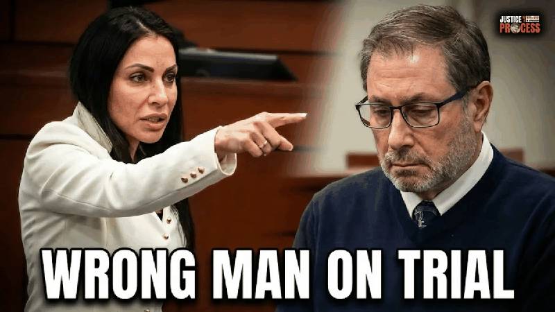 Defense attorney Monika Mastellone points during opening statement as Paul Caneiro looks on