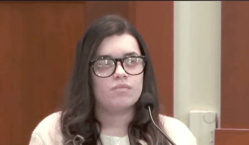 Juliana Magaz speaking during testimony