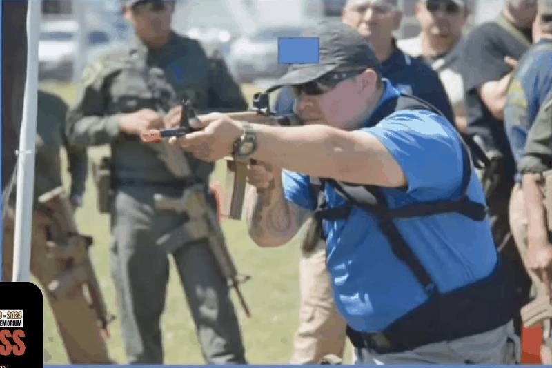 Adrian Gonzales in active shooter training