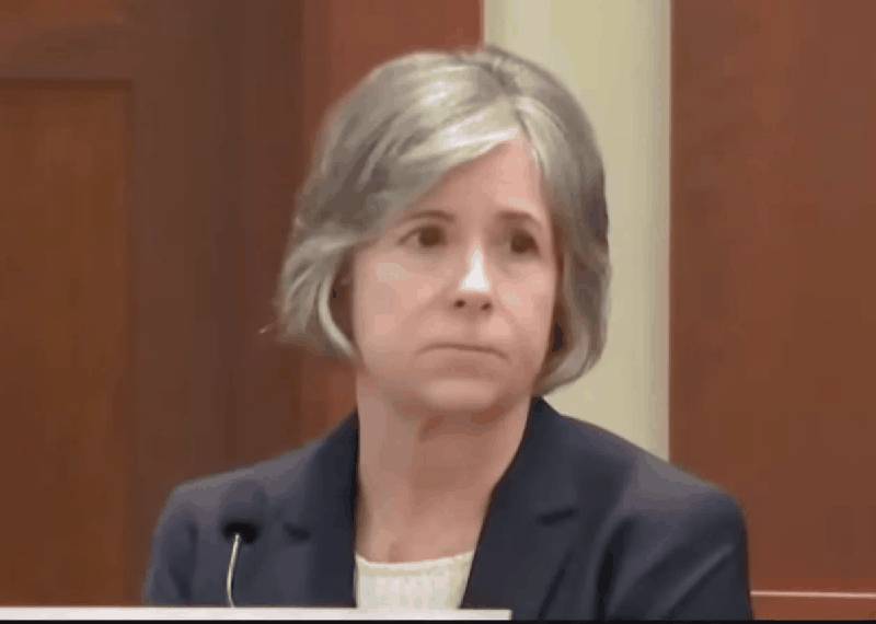 DNA analyst Kathryn Colombo testifying in the Brendan Banfield murder trial